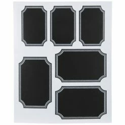 Brand new ⭐ Top 10 😉 Black & White Trimmed Blackboard Labels 🛒 ❤️